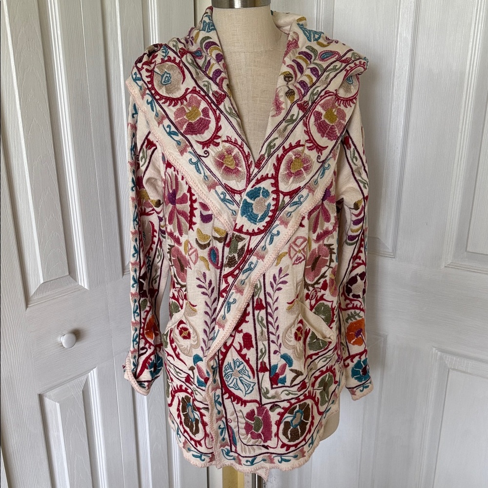 Johnny Was Bayou short hoodie NWT size M